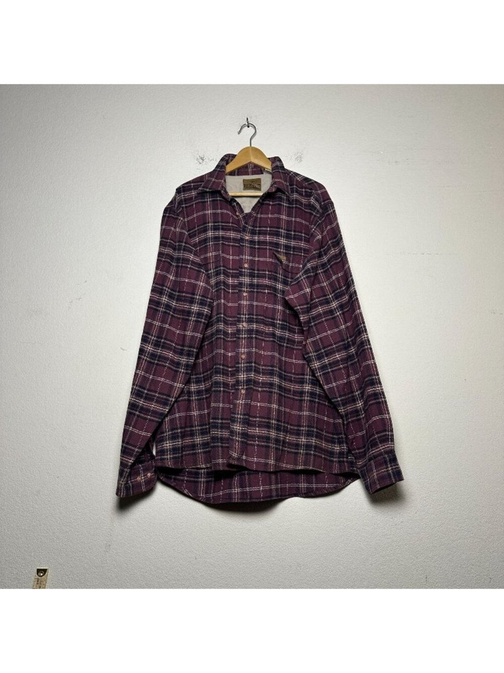 VTG Redhead Men XXLT Flannel Plaid Button Up Shirt Red Black Gorp 90s Warm Gorp